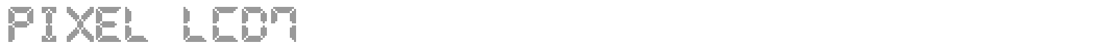 Pixel LCD 7 font preview